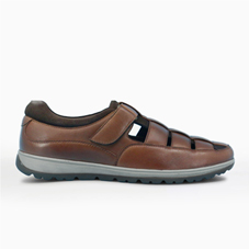Pegasus Leather Wide Fit Sandal Shoe - MJ071